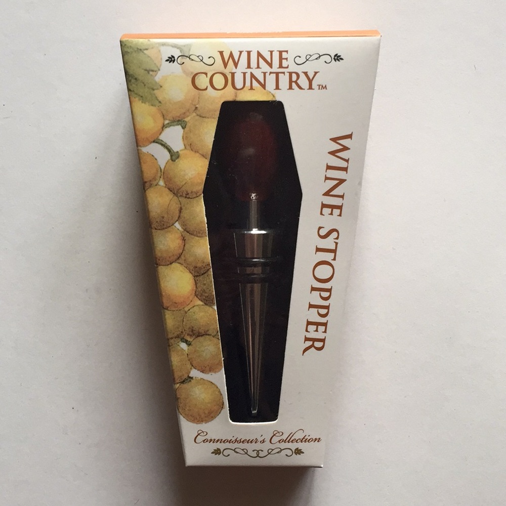 Wine country wine stopper